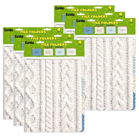 EUREKA A Close-Knit Class File Folders, 4 Designs Per Set, PK6 866439